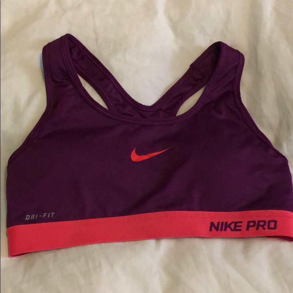 Nike Pro padded sports bra sz small